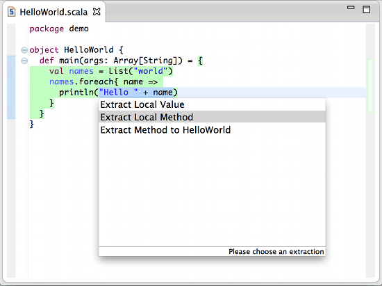 Refactoring method